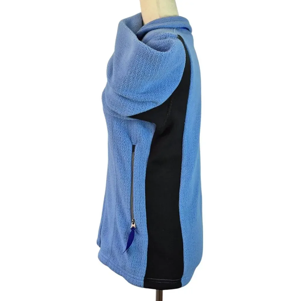 Patagonia Blue Black Purple Regulator Full Zip Fleece Vintage USA Women's XS